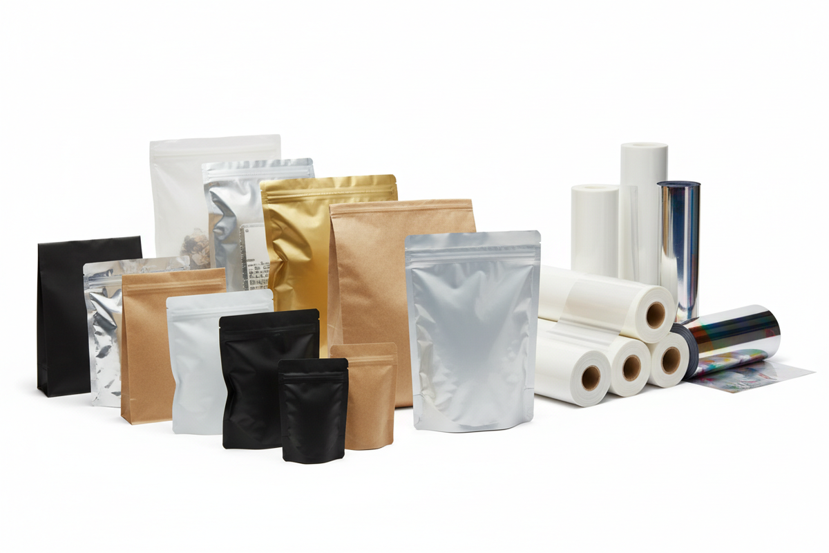 Pouches, bags, and flexible film solutions.